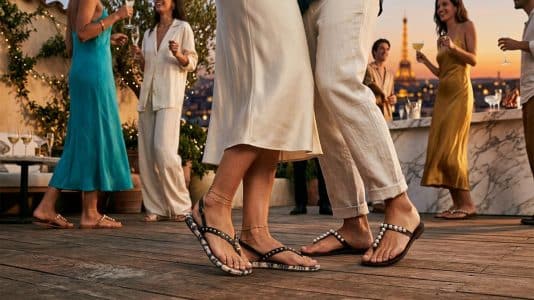 ParisSelectBook - Carven, Céline, Isabel Marant x Havaianas : la tong de soirée devient la chaussure star du dancefloor cet été