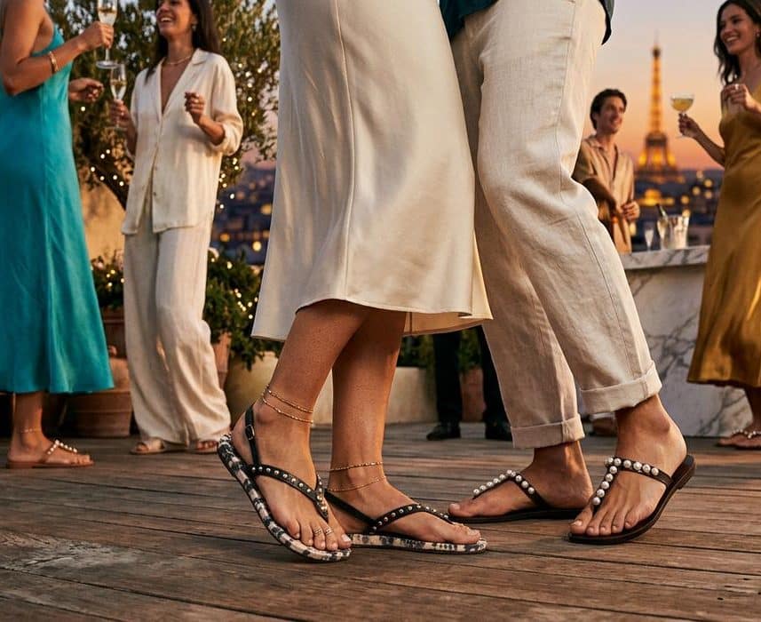 ParisSelectBook - Carven, Céline, Isabel Marant x Havaianas : la tong de soirée devient la chaussure star du dancefloor cet été