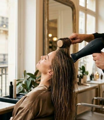 ParisSelectBook - Le geste que les coiffeurs répètent avant chaque brushing pour un volume qui tient toute la journée