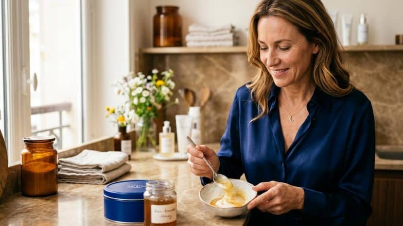 ParisSelectBook - « J'ai mélangé la crème bleue Nivea à du miel pendant 1 mois » : l'effet sur ses rides bluffe les dermatos