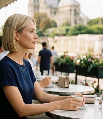 ParisSelectBook - Ils l'appellent le scandi bob et cette coupe de cheveux minimaliste s'impose partout cet été sur Hailey Bieber et Léa Seydoux