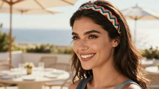 Repéré sur le podium Miu Miu, ce serre-tête zigzag est l'accessoire cheveux qui détrône le bandana cet été