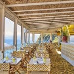 Jumeirah Capri Palace cet été art gastronomie et Dioriviera sur la terrasse d'Il Riccio