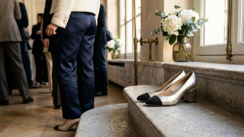 Matthieu Blazy réinvente le soulier bicolore de Chanel pour sa toute première collection