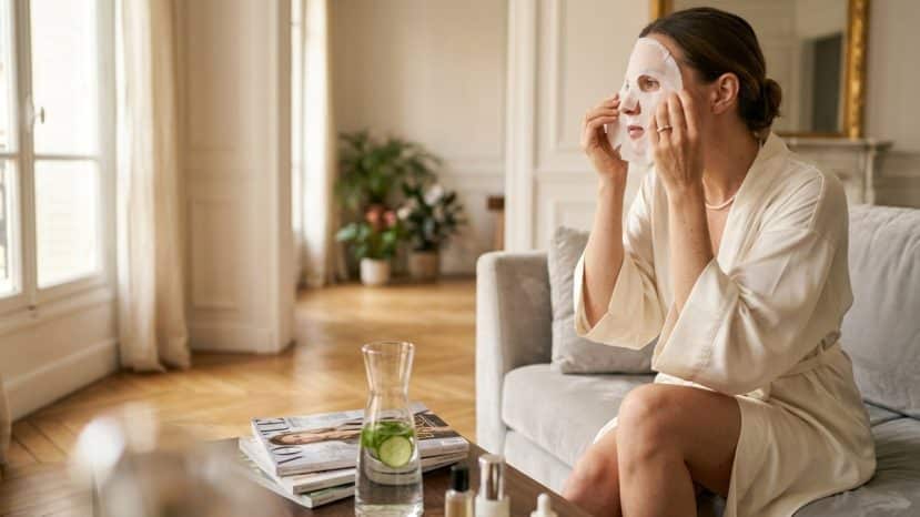 This €2.43 Korean face mask combines niacinamide and tranexamic acid