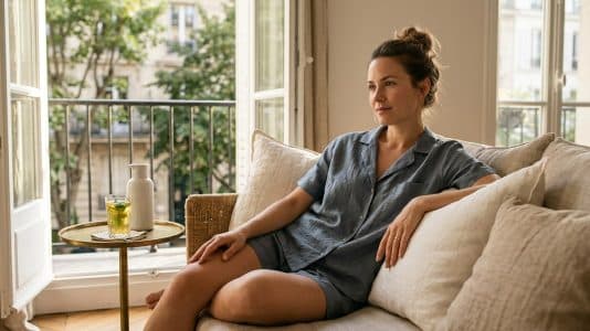 This Monoprix linen pyjama set at €45.99 is a genuine lifesaver on sweltering summer nights