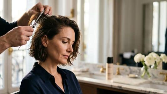 Ce geste que les coiffeurs font toujours avant un brushing pour gonfler les racines