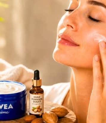 Cette crème Nivea mélangée à 3 gouttes d'huile d'amande transforme les peaux sèches