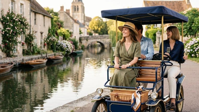 Just 1 hour from Paris by Transilien, this Petite Venise of the Gâtinais is best explored by rosalie