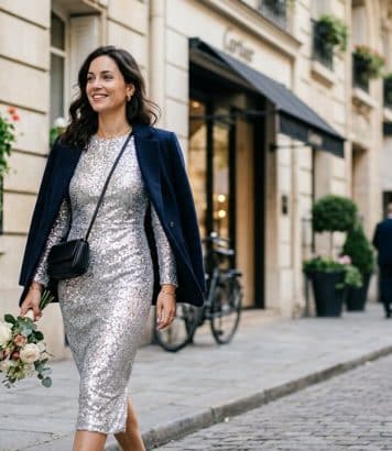 Alexandra Saint Mleux relance la robe à sequins bien au-delà des fêtes