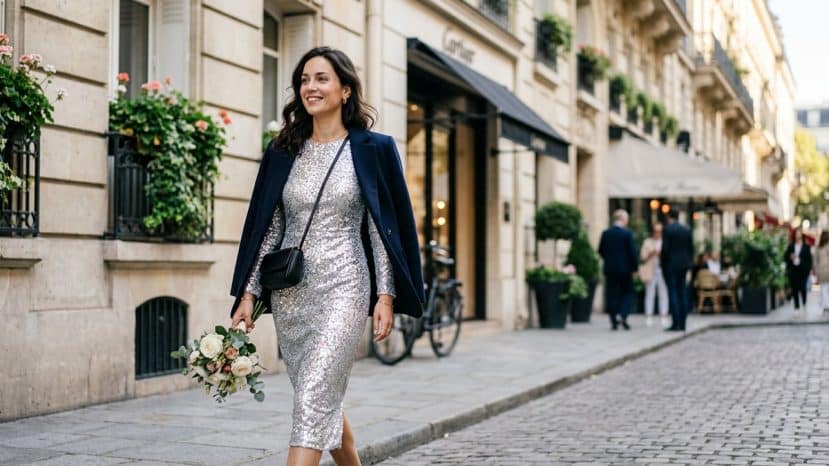 Alexandra Saint Mleux relance la robe à sequins bien au-delà des fêtes
