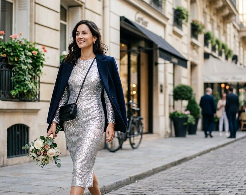 Alexandra Saint Mleux relance la robe à sequins bien au-delà des fêtes
