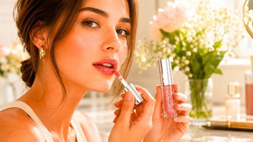 This L'Oréal Paris lip gloss plumps lips and smooths fine lines in one swipe