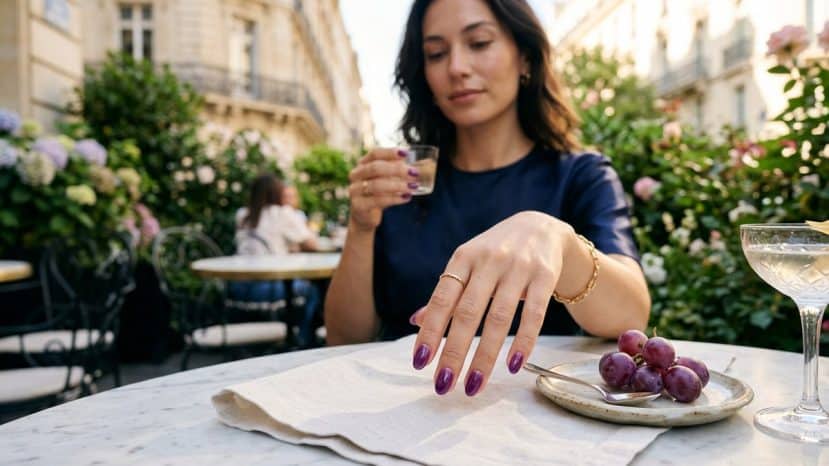 Les Grape Peel Nails, la manucure coréenne qui imite la peau du raisin