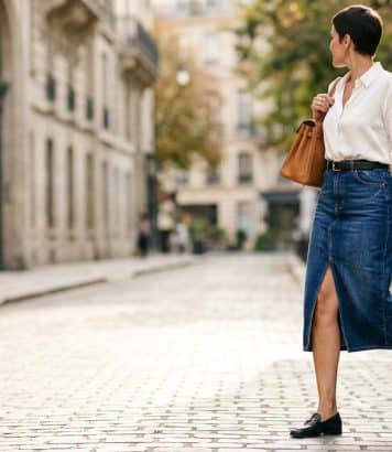 Cristina Cordula mise sur cette jupe en jean tendance pour une rentrée stylée