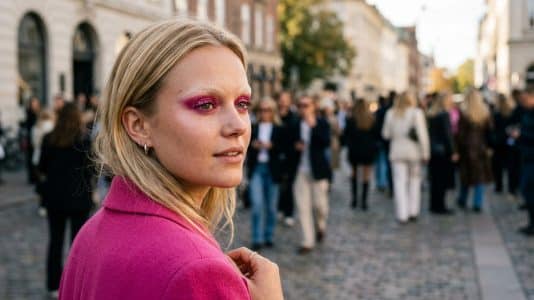 Fuchsia lips, glitter and bleached brows: Copenhagen Fashion Week defines Scandi style for 2026