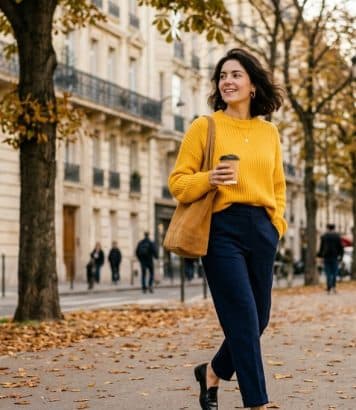 Dua Lipa makes the yellow jumper autumn 2026's most essential piece