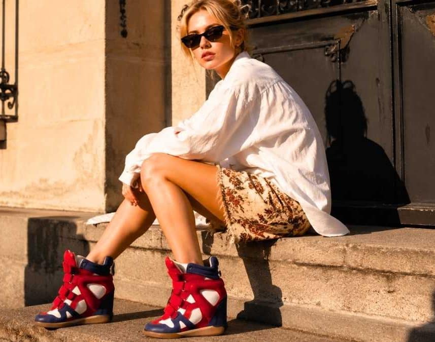 Iris Law brings back Isabel Marant's 2010s wedge sneakers