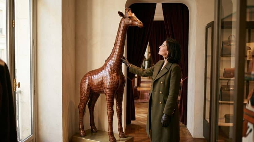 At Hermès, they drop €100,000 in two minutes on a crocodile giraffe