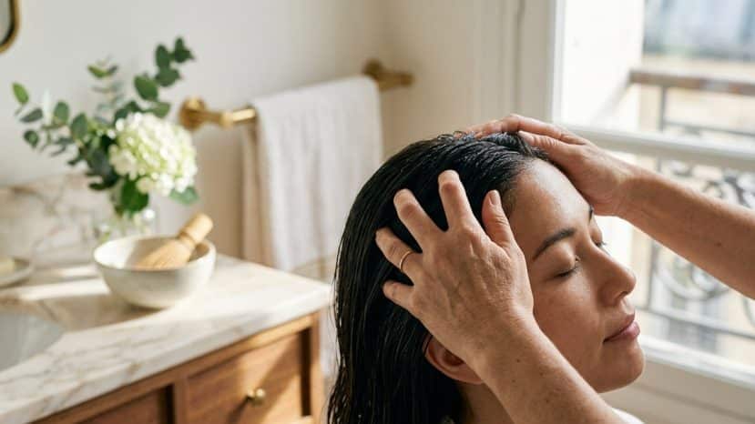Les 3 gestes du head spa coréen pour un cuir chevelu sain à la maison