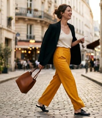 Gigi Hadid l'a adopté avant tout le monde, ce pantalon jaune signe la rentrée