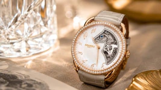 Hermès unveils an Arceau with a Saint-Louis crystal dial and minute repeater