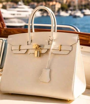 À Porto Cervo, Mathilde Deschamps sublime sa robe à oiseaux avec ce sac Hermès