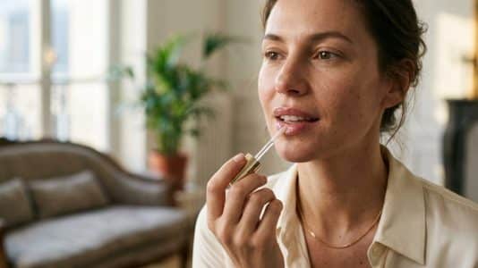 Ce gloss effet miroir hydrate les lèvres grâce à l'acide hyaluronique