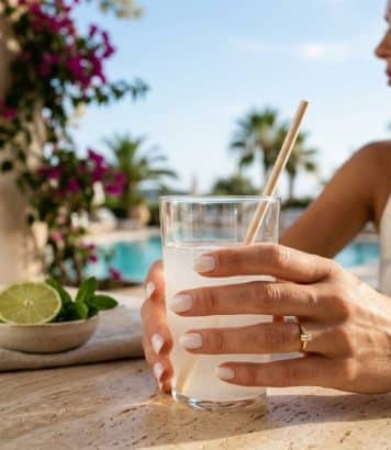 Anne Hathaway impose la manucure Coconut Water comme nouveau nude de l'été