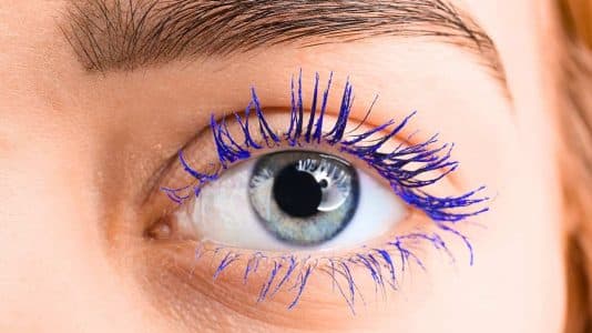 It changes everything': a model's trick to make coloured mascara actually show up