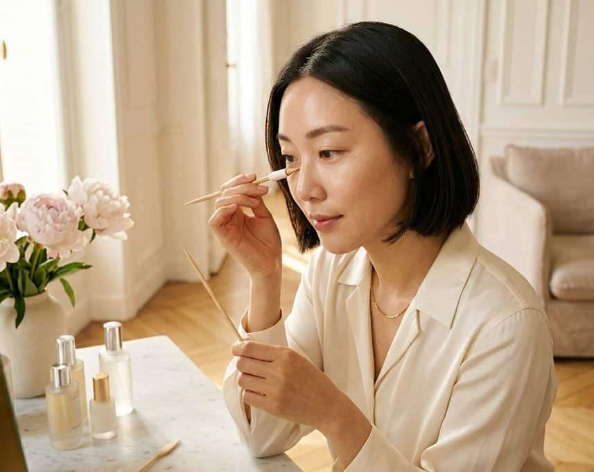 Les Coréennes ont 3 gestes make-up pour un teint lumineux, dont un avec une brochette
