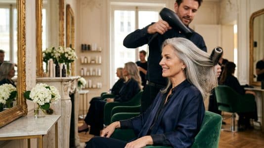 Les coiffeurs sont formels : ce brossage change tout sur les cheveux gris