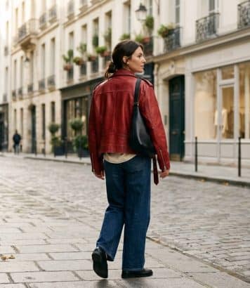 La veste en cuir rouge s'impose comme la pièce phare de la rentrée 2026