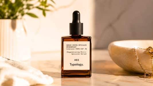 This Typology serum with 150,000 micro-needles boosts collagen in 28 days