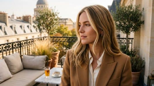 Two blonde face-framing highlights: the colour trend taking over this autumn