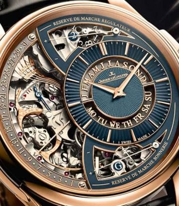 22 composants dans 6 mm chez Jaeger-LeCoultre pour sonner l'heure