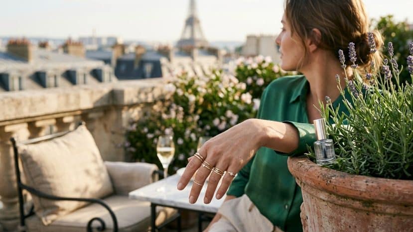 This clear nail polish trick applied inside your rings stops green marks on your skin