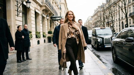 Céline Dion steps out in Loewe, Alaïa and Tom Ford outside her Paris hotel
