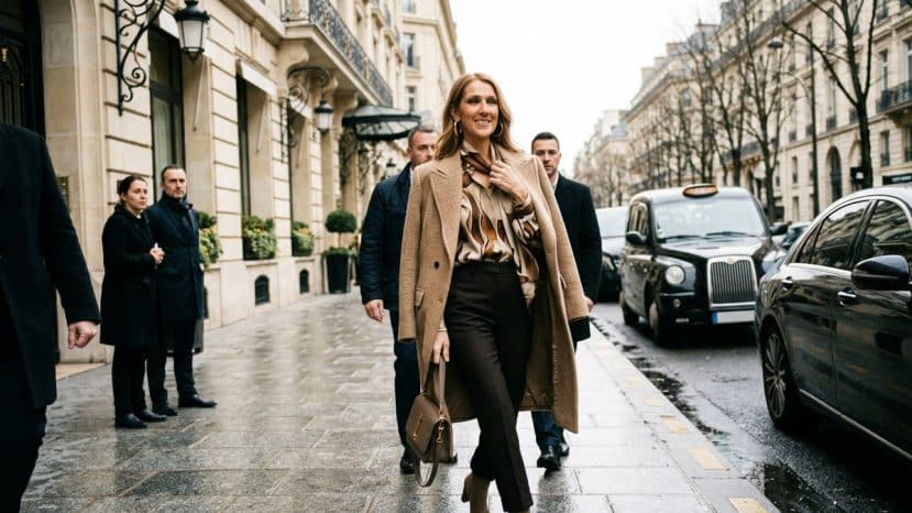 Céline Dion steps out in Loewe, Alaïa and Tom Ford outside her Paris hotel