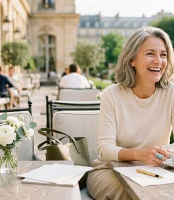 À 50 ans, elle laisse pousser ses cheveux gris et allège tout son quotidien