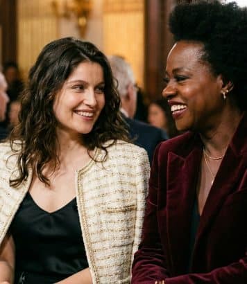 Laetitia Casta et Viola Davis en front row du défilé Ralph Lauren à New York