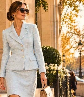 Lady Di's iconic tweed jacket is everywhere in Paris this autumn