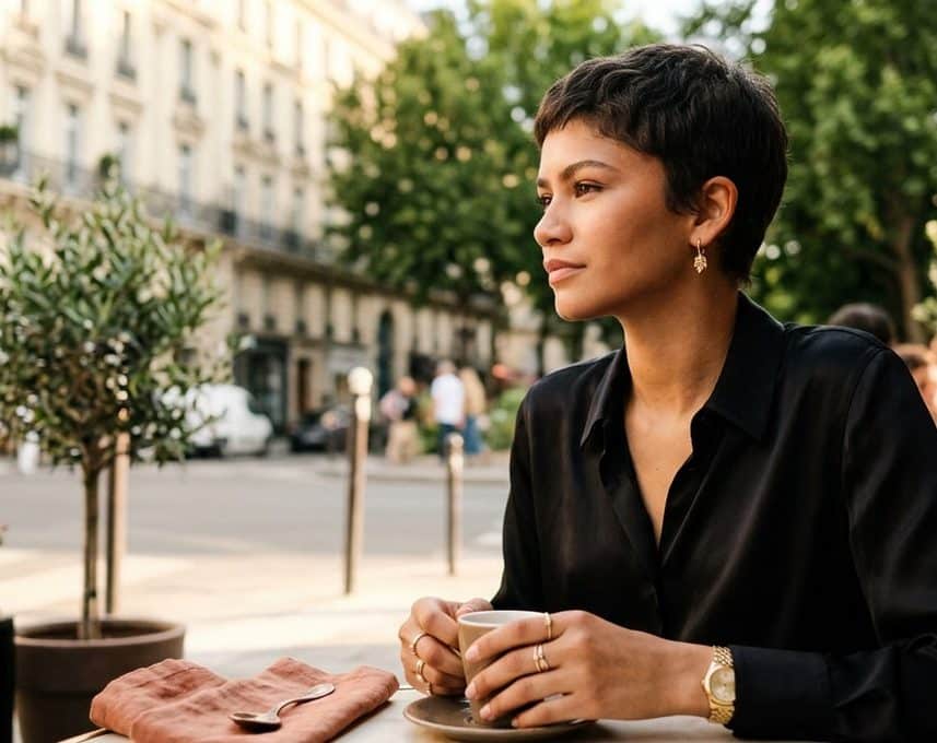 Zendaya adopte la « power pixie », la coupe ultra-courte qui sublime les cheveux fins