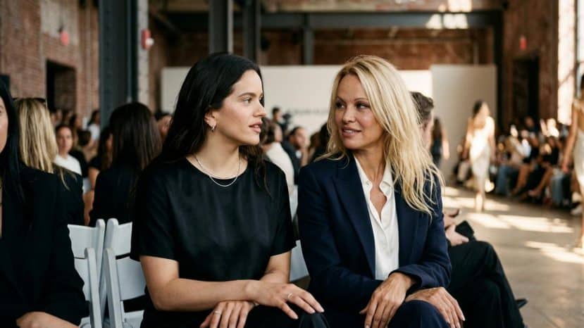 ParisSelectBook - Rosalía et Pamela Anderson réunies au défilé Calvin Klein