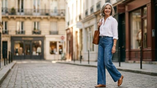 Ce jean large Mango à 39,99€ sublime toutes les silhouettes après 50 ans