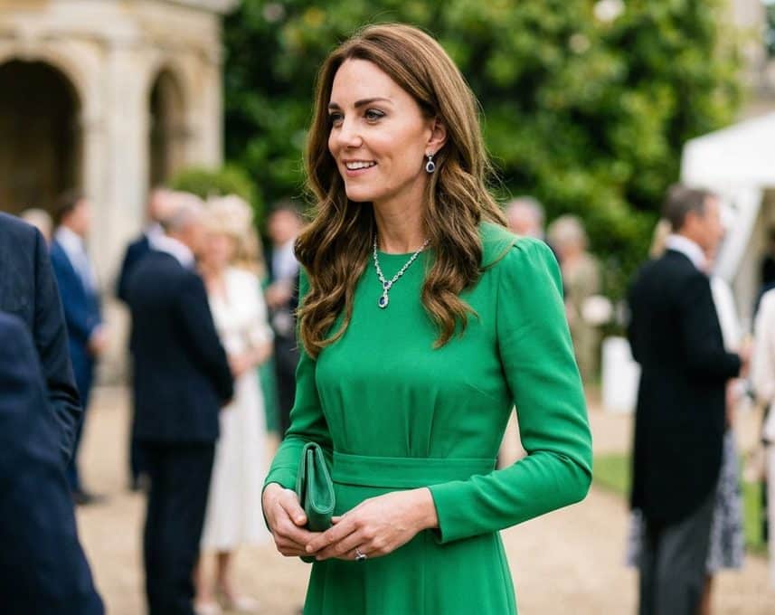 Kate Middleton rewears her beloved €3,675 green dress she has loved since 2019