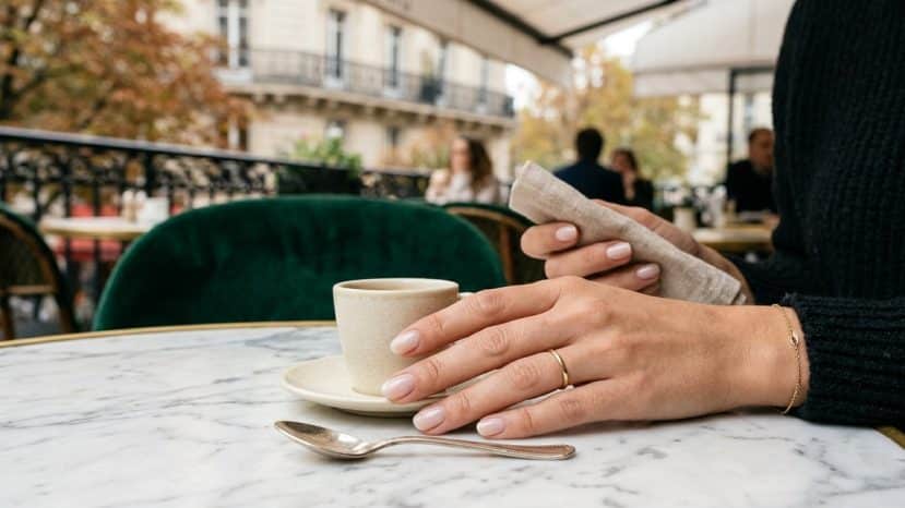 This minimalist manicure is dethroning dark polish this autumn with a dreamy milky white