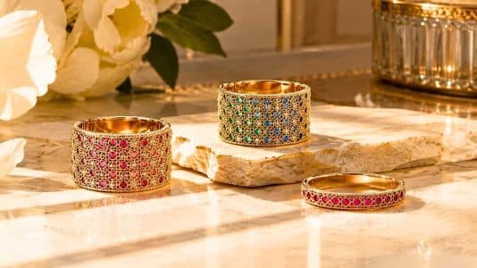 My Dior turns the cannage from Christian Dior's first runway chairs into gold jewellery