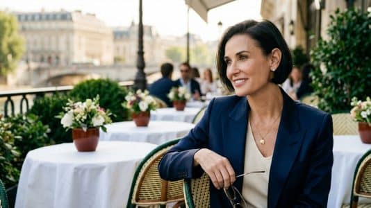 À 63 ans, Demi Moore troque ses cheveux XXL pour un carré ultra-court très chic