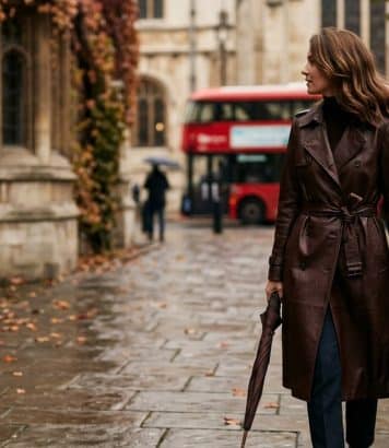 Kate Middleton adopte ce trench Burberry chocolat, la pièce phare de l'automne